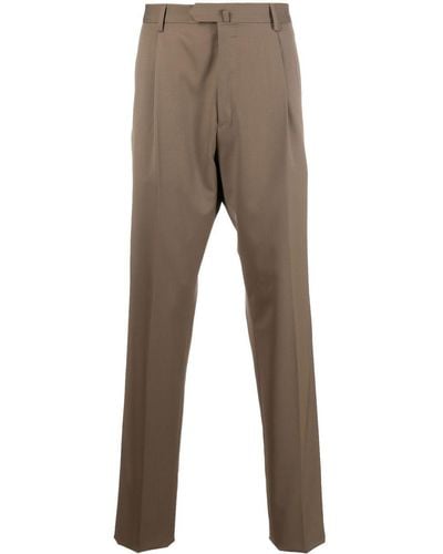 Caruso Straight-leg Cut Pants - Brown