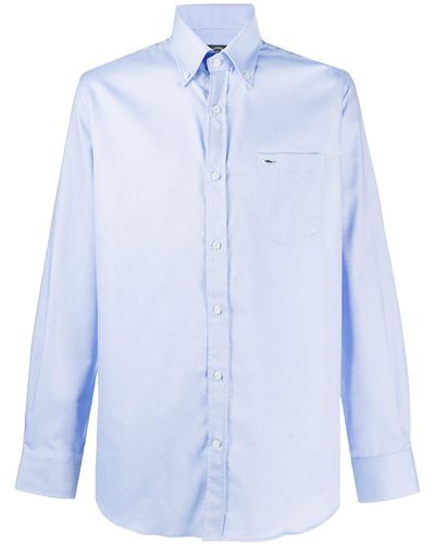 Paul & Shark Long-sleeved Patch Pocket Shirt - Blue