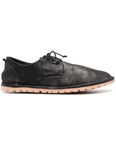 Marsèll Calf Leather Derby Shoes - Black