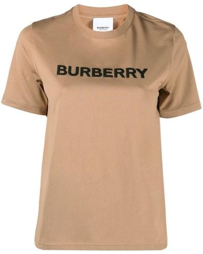 Burberry Camiseta con logo Horseferry estampado - Marrón