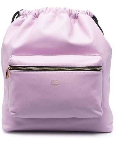 N°21 Drawstring-fastening Backpack - Purple