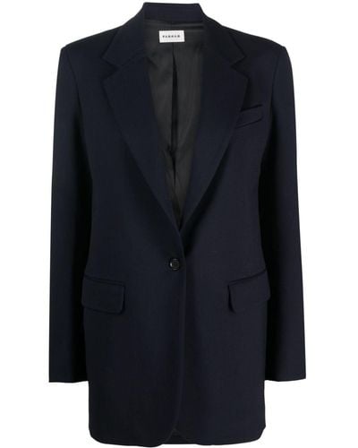 P.A.R.O.S.H. Blazer Met Enkele Rij Knopen - Blauw