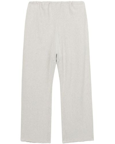 Maison Margiela Pantalon de jogging à coupe droite - Blanc