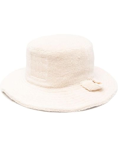 Jacquemus Le Bob Bandho Terry-cloth Bucket Hat - Natural