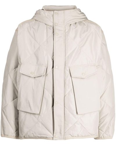 FIVE CM Diamond-quilted Padded Jacket - Natural