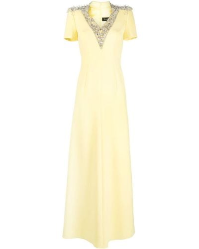 Jenny Packham Dune A-line Maxi Dress - Yellow