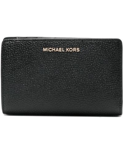 MICHAEL Michael Kors Portemonnee Met Logo - Zwart