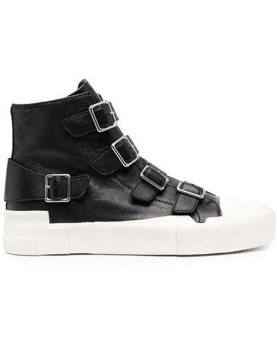 Junya Watanabe X Converse Buckle-strap High-top Sneakers - Black