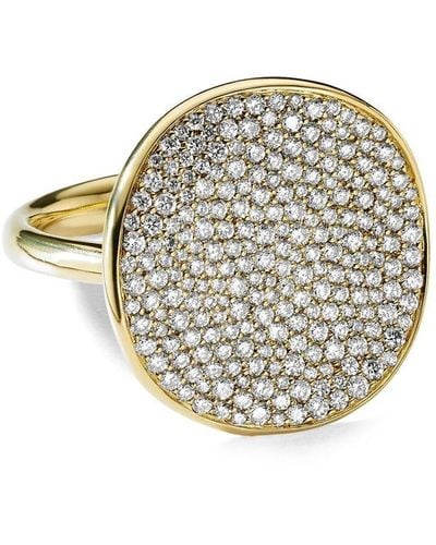 Ippolita 18kt Yellow Gold Diamond Medium Stardust Flower Ring - Metallic