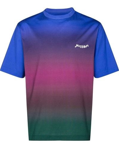 Missoni T-Shirt mit Farbverlauf - Blau