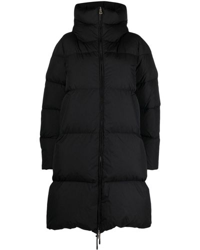 Sportmax Hooded Waterproof Down-filled Coat - Black