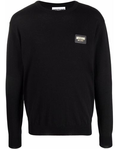 Moschino Pullover mit rundem Ausschnitt - Schwarz
