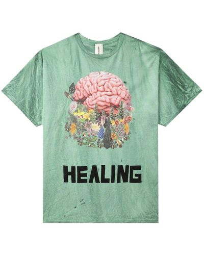 WESTFALL Healing Tie-dye T-shirt - Green