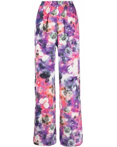 McQ Abstract-print Trousers - Purple