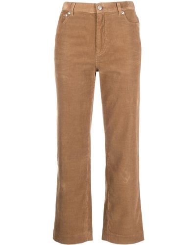 A.P.C. New Sailor Corduroy Cropped Jeans - Brown