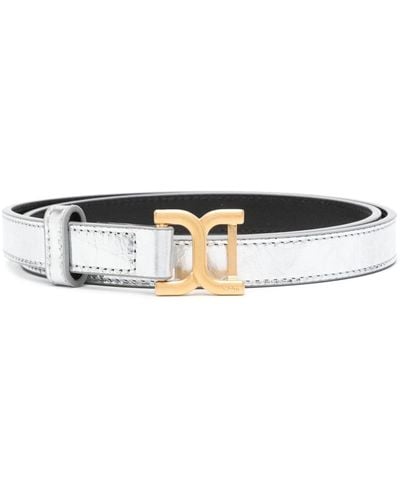 Chloé Marcie Leather Belt - White