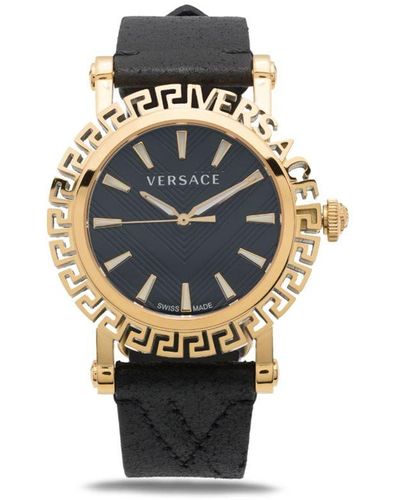 Versace Greca Glam Gent Horloge - Blauw