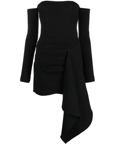 GAUGE81 Off-shoulder Mini-jurk - Zwart