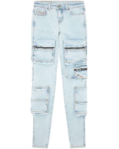 DIESEL 1984 Slandy High Skinny-Jeans - Blau