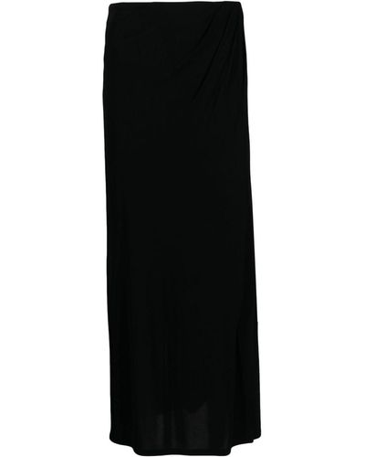 Pinko Satin-finish Full Skirt - Black