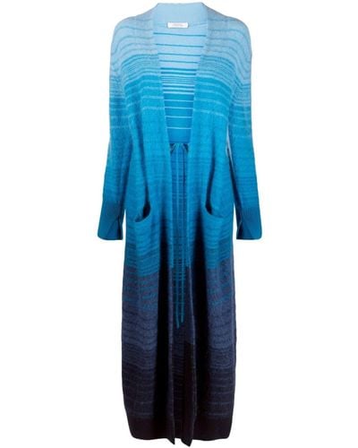 Dorothee Schumacher Gradient-effect Wool-mohair Cardi-coat - Blue