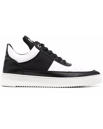 Filling Pieces Two-tone Panelled Trainers - Black