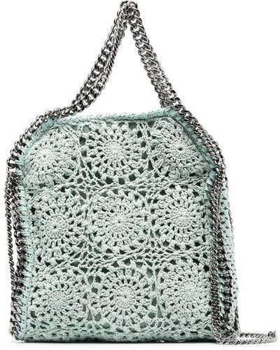 Stella McCartney Crochet-detail Tote Bag - Blue