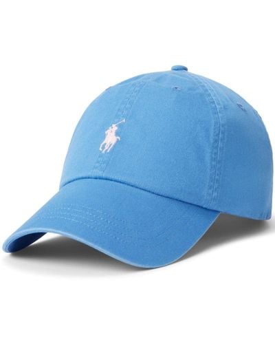 Polo Ralph Lauren Casquette en coton à logo Polo Pony - Bleu