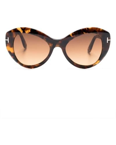 Tom Ford Guinivere Cat-eye Sunglasses - Natural
