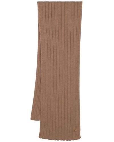 Versace メドゥーサプレート スカーフ - ブラウン