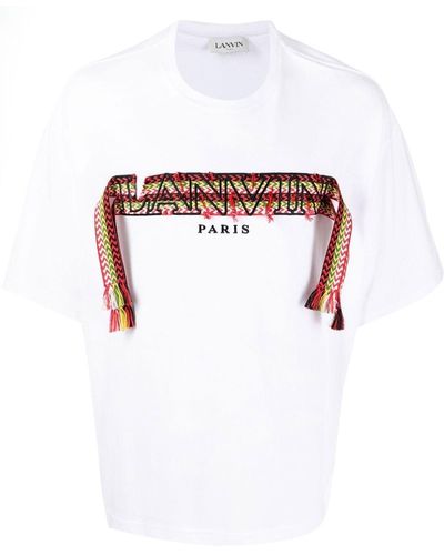 Lanvin Crazy Curb ロゴ Tシャツ - ホワイト