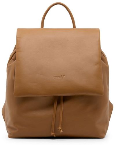 Marsèll Logo-debossed Leather Backpack - Brown