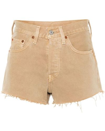 Levi's 501 Cotton Denim Shorts - Natural