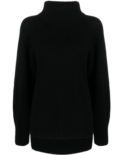 Iris Von Arnim Ribbed-knit Cashmere Sweater - Black