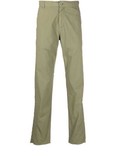 Aspesi Straight-leg Cotton Chino Trousers - Green