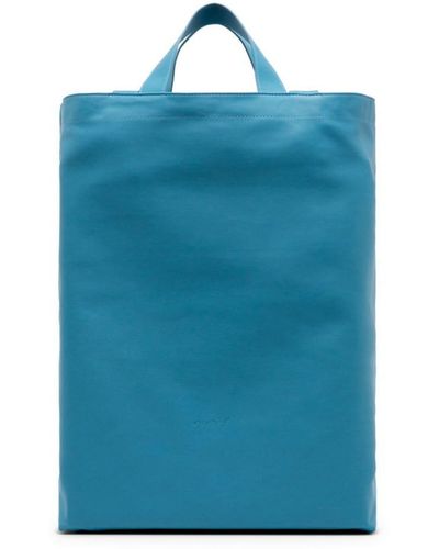 Marsèll Sporta Leather Tote Bag - Blue