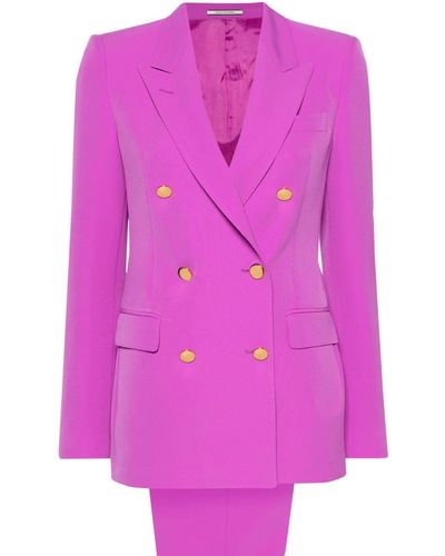 Tagliatore Double-breasted Evening Suit - Pink
