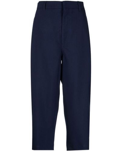 Marni Cropped Wide-leg Pants - Blue