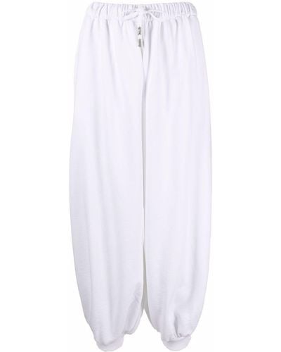 Alexandre Vauthier Pantalones estilo harén - Blanco