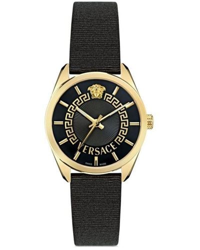 Versace V-circle 36mm Horloge - Zwart