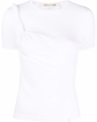 1017 ALYX 9SM Asymmetrisches T-Shirt - Weiß