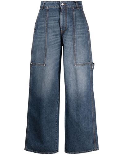 Stella McCartney Jean à coupe ample - Bleu