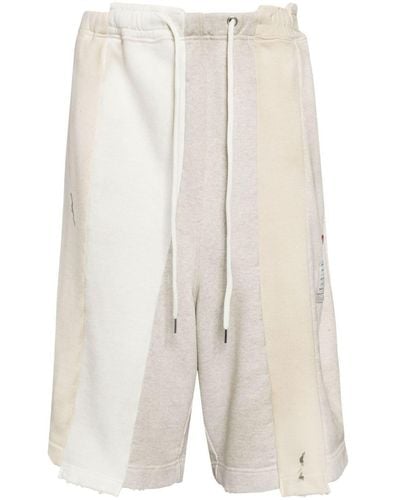 Maison Mihara Yasuhiro Cotton track shorts - Weiß