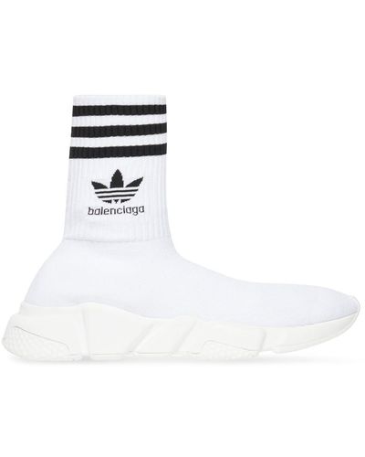Balenciaga X Adidas Speed High-top Sneakers - White