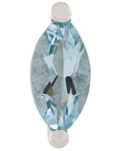 Delfina Delettrez Dots Solitaire Aquamarine And Pearl Earring - Blue