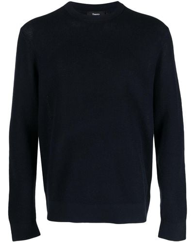 Theory Crew-neck Long-sleeve Sweater - Blue