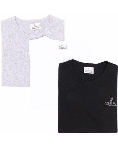 Vivienne Westwood Pack de tres camisetas - Blanco