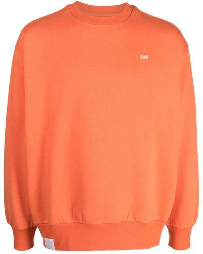 Izzue Logo-print Crew-neck Sweatshirt - Orange