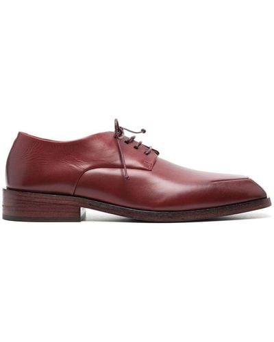 Marsèll Square-toe Derby Shoes - Red