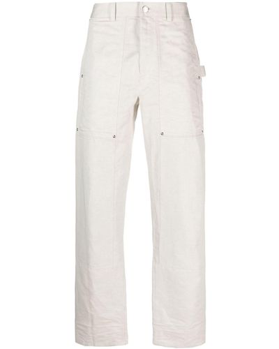 Helmut Lang Pantaloni dritti Carpenter - Bianco